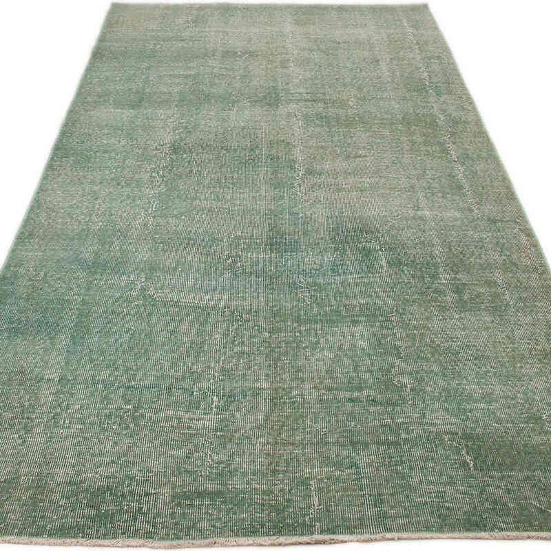 Boyalı El Dokuma Vintage Halı - 147 cm x 292 cm - K0073067