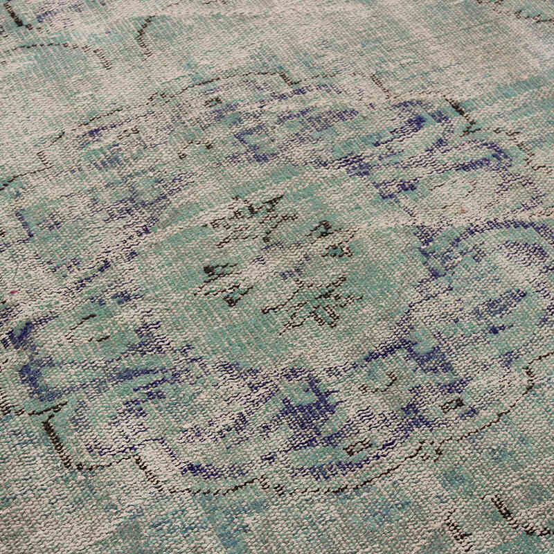 Over-dyed Vintage Hand-Knotted Turkish Rug - 5' 5" x 9' 1" (65" x 109") - K0073068