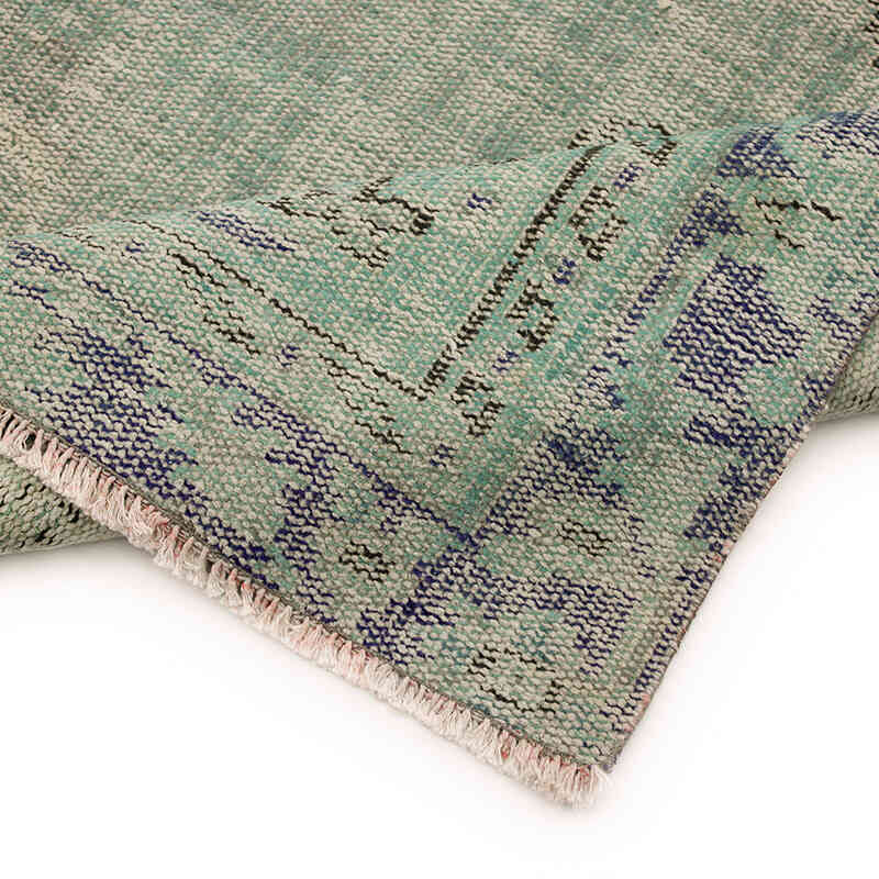 Over-dyed Vintage Hand-Knotted Turkish Rug - 5' 5" x 9' 1" (65" x 109") - K0073068