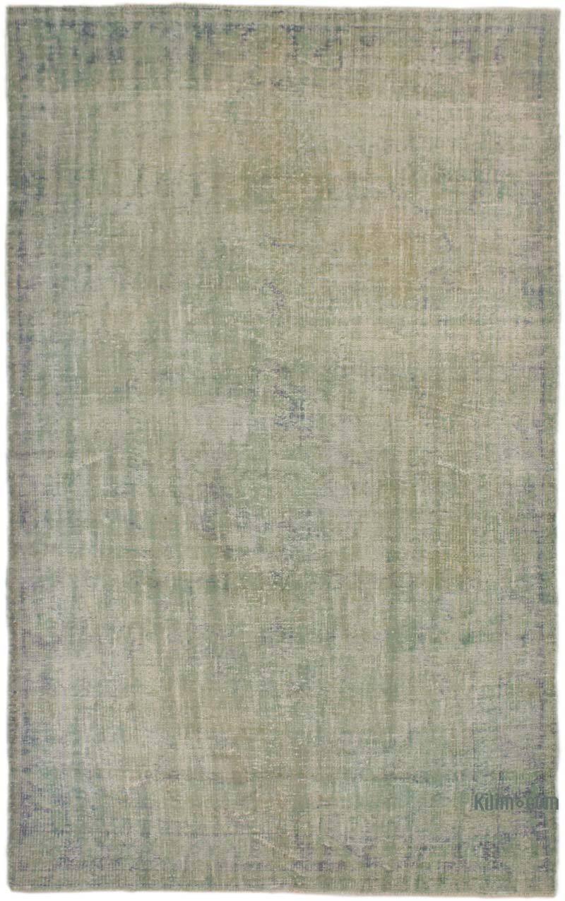 Over-dyed Vintage Hand-Knotted Turkish Rug - 5' 6" x 8' 11" (66" x 107") - K0073069