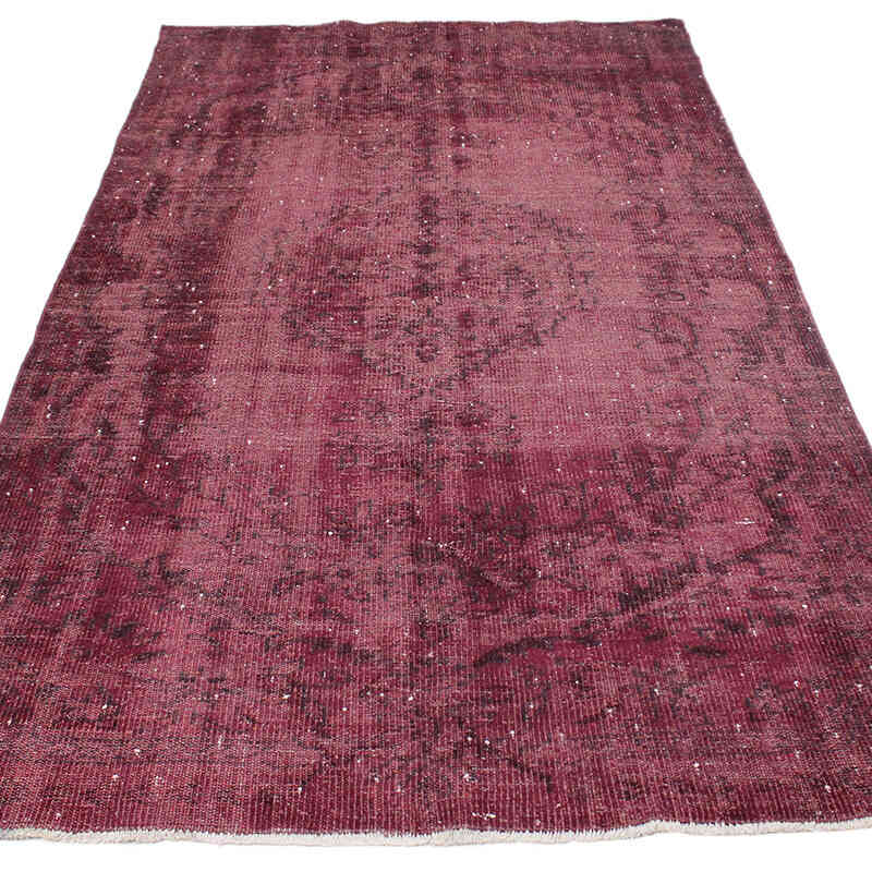 Boyalı El Dokuma Vintage Halı - 138 cm x 257 cm - K0073080