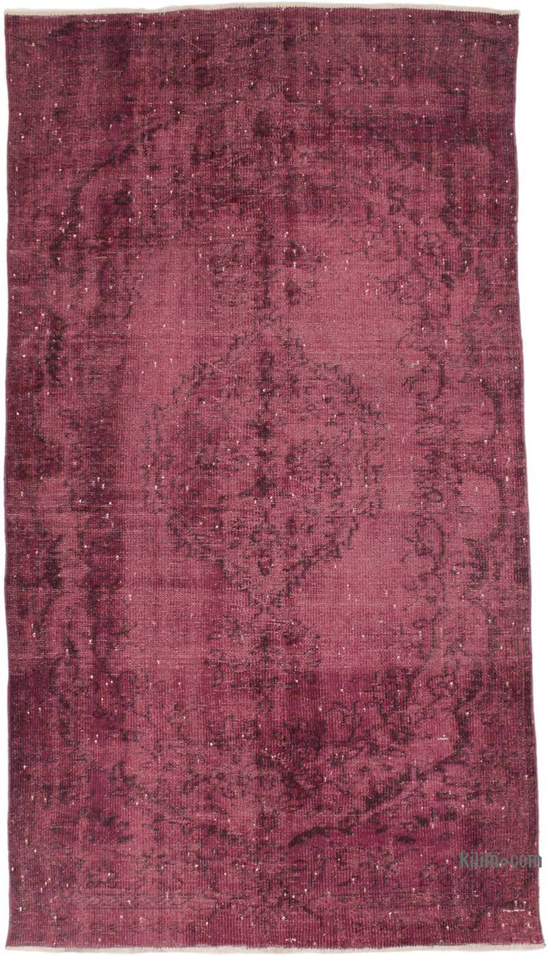 Boyalı El Dokuma Vintage Halı - 138 cm x 257 cm - K0073080