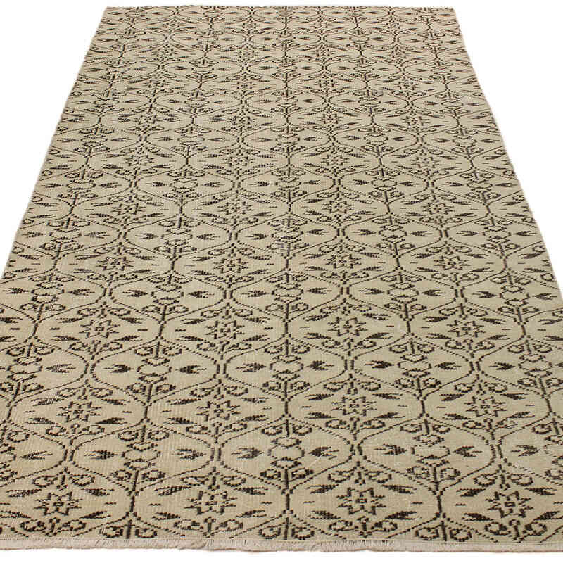 Vintage Turkish Hand-Knotted Rug - 4' 8" x 8' 4" (56" x 100") - K0073084