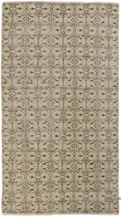 Vintage Turkish Hand-Knotted Rug - 4' 8" x 8' 4" (56" x 100")