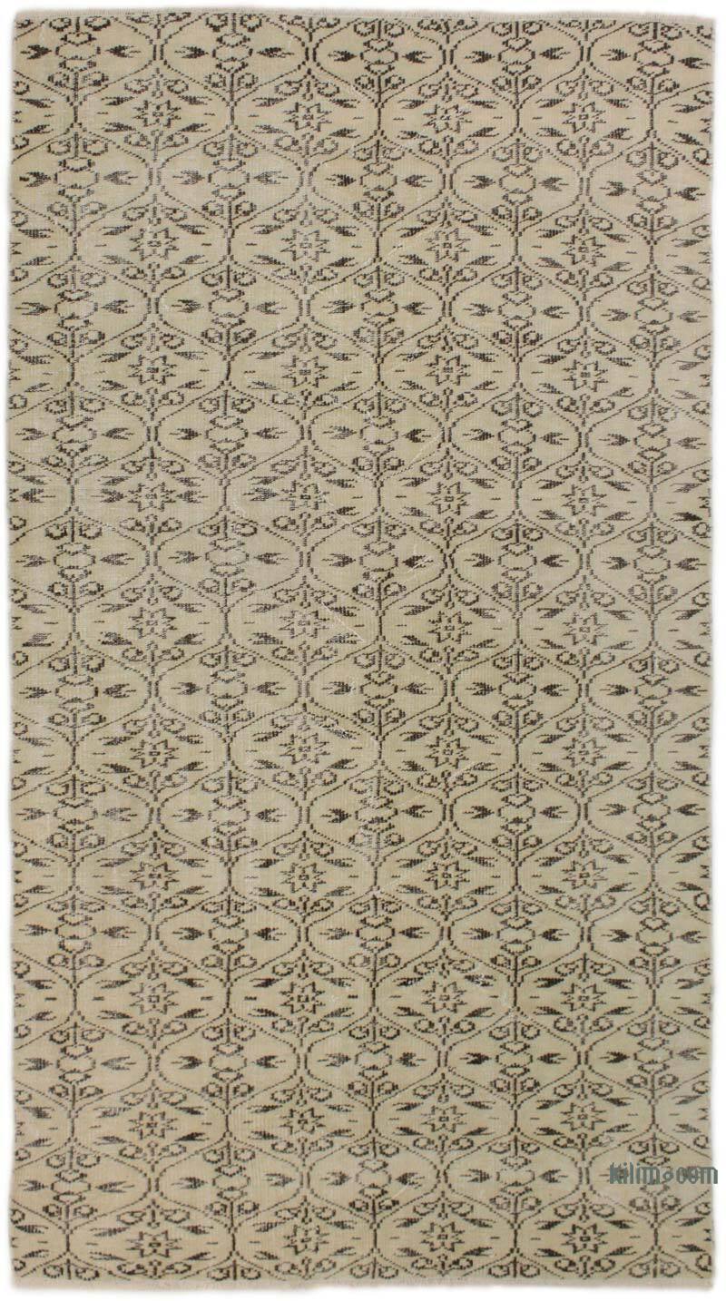 Vintage Turkish Hand-Knotted Rug - 4' 8" x 8' 4" (56" x 100") - K0073084