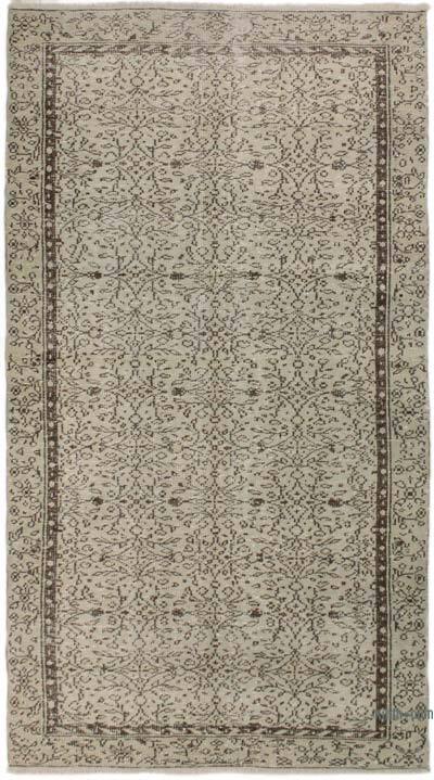 Vintage Turkish Hand-Knotted Rug - 4' 10" x 8' 9" (58" x 105")