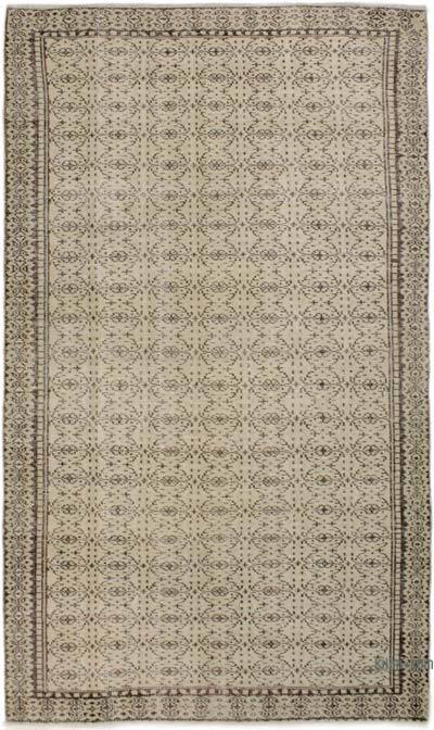 Vintage Turkish Hand-Knotted Rug - 5' 3" x 8' 10" (63" x 106")