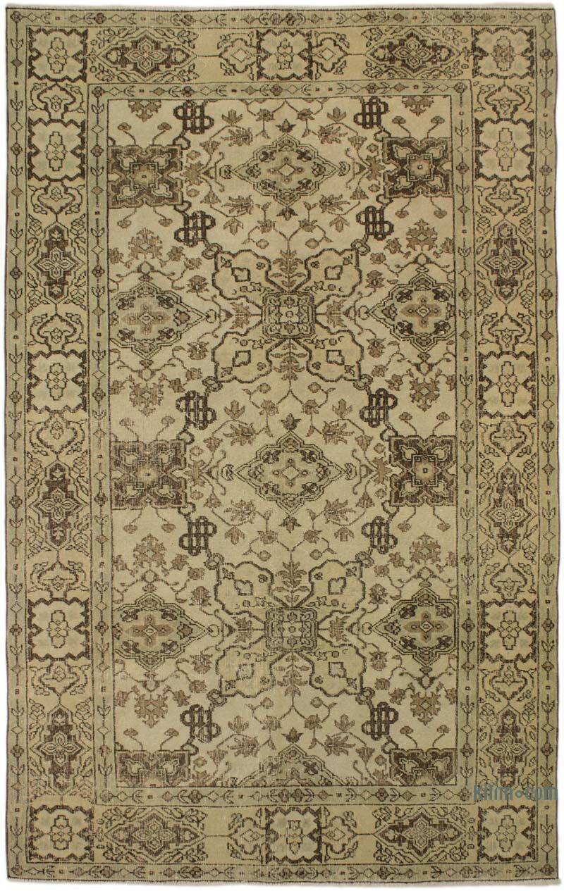 Alfombra Vintage Turca Anudada a Mano - 160 cm x 255 cm - K0073088