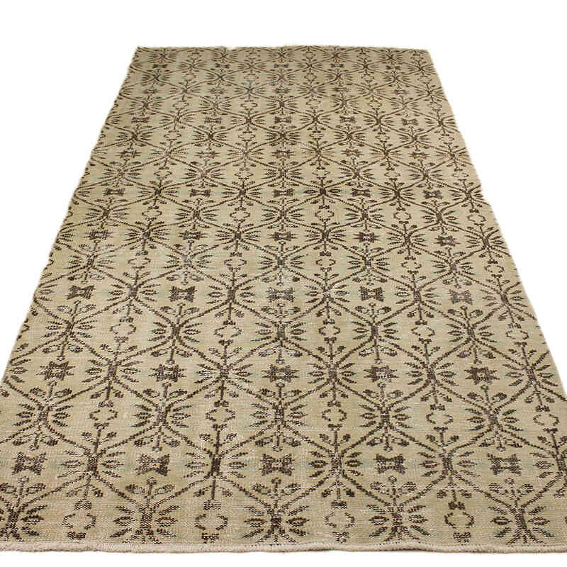 Alfombra Vintage Turca Anudada a Mano - 143 cm x 266 cm - K0073090
