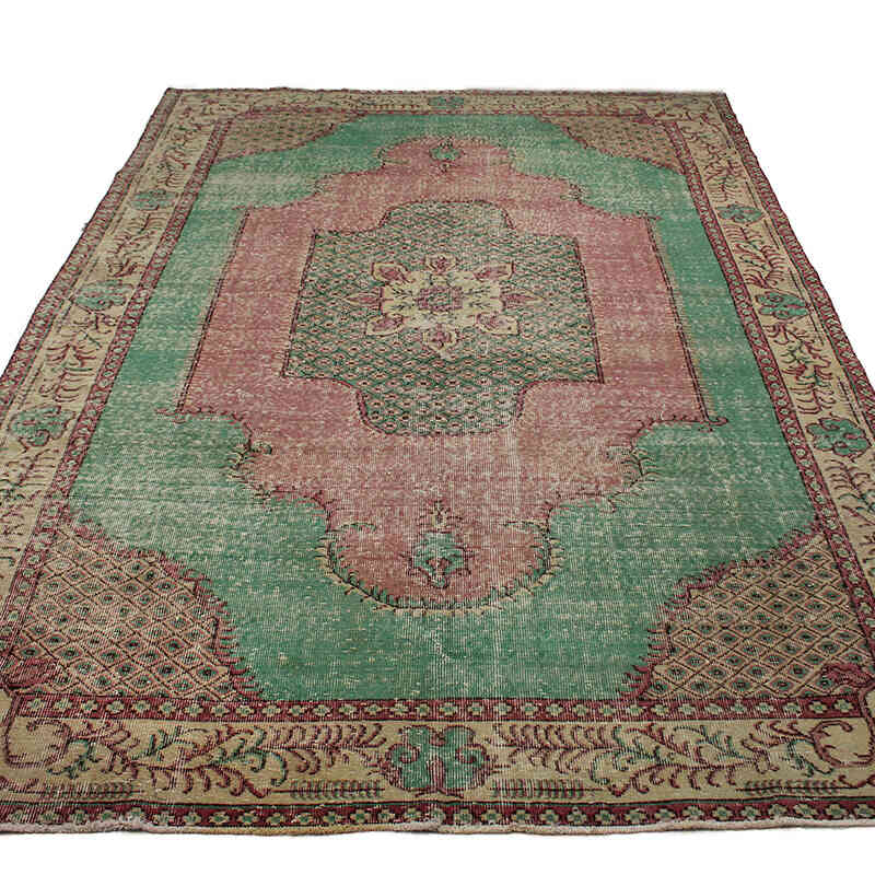 El Dokuma Vintage Halı - 196 cm x 290 cm - K0073091
