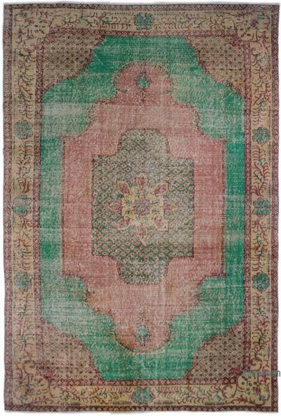 Alfombra Vintage Turca Anudada a Mano - 196 cm x 290 cm