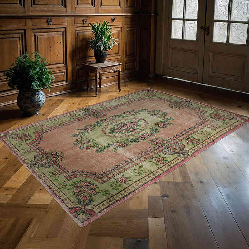 El Dokuma Vintage Halı - 174 cm x 256 cm - K0073093