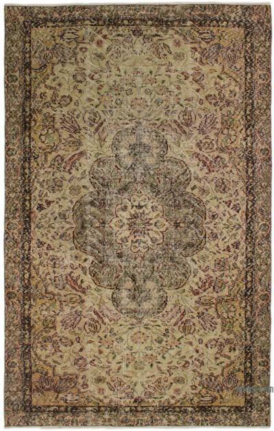 Vintage Turkish Hand-Knotted Rug - 5' 1" x 8' 2" (61" x 98")
