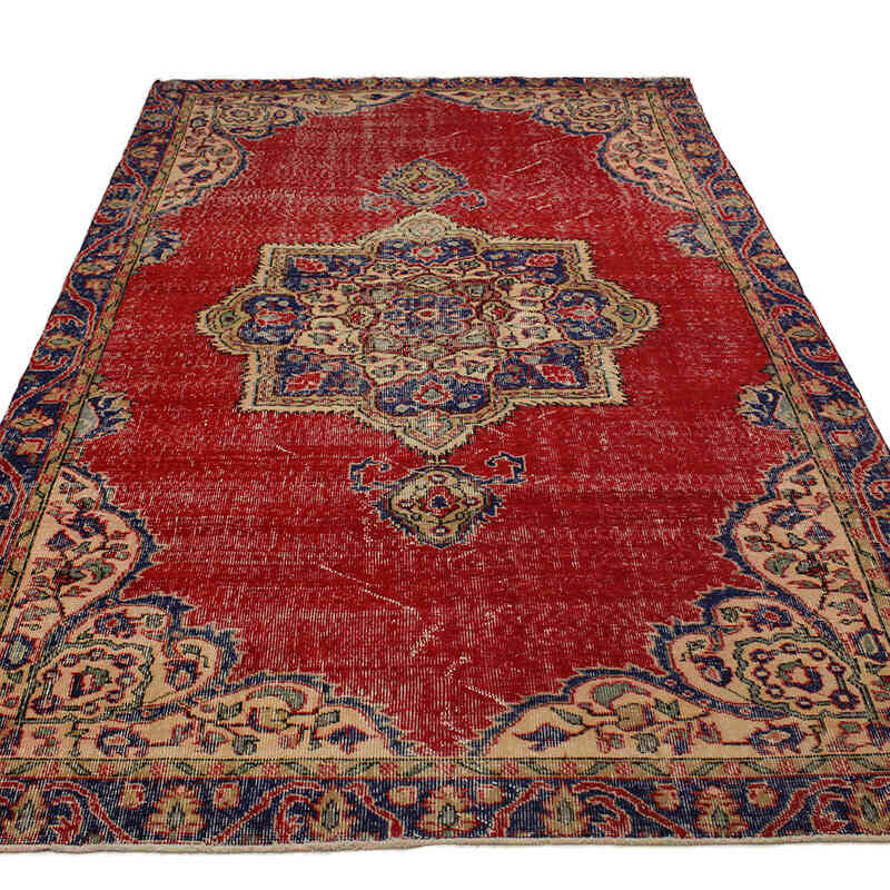 El Dokuma Vintage Halı - 173 cm x 275 cm - K0073097