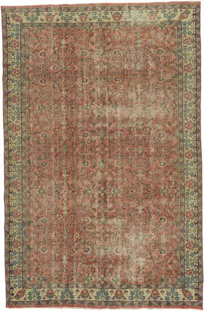 Alfombra Vintage Turca Anudada a Mano - 202 cm x 310 cm