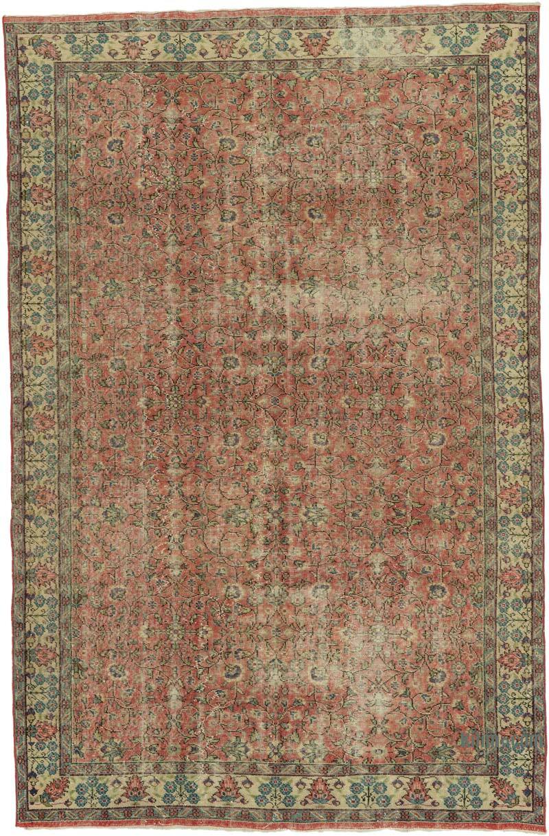 Alfombra Vintage Turca Anudada a Mano - 202 cm x 310 cm - K0073099
