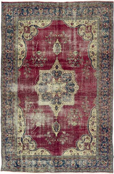 Vintage Turkish Hand-Knotted Rug - 6' 8" x 10' 2" (80" x 122")