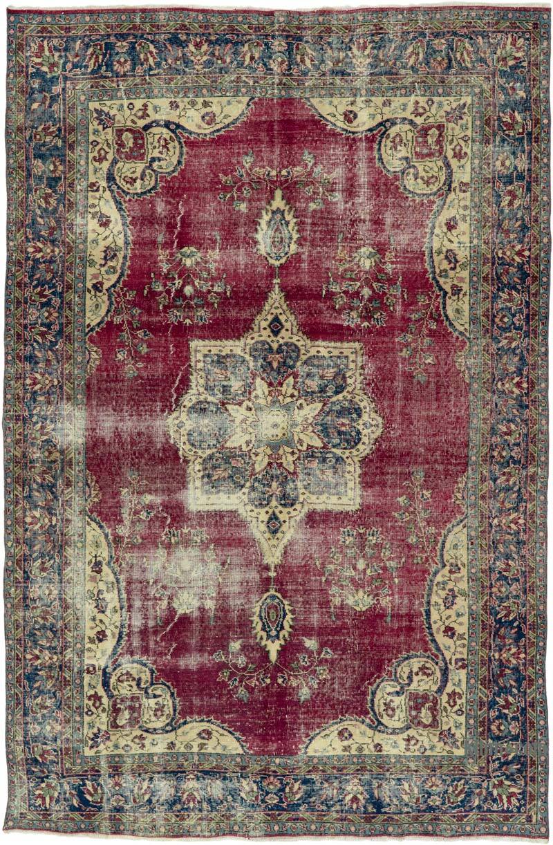 El Dokuma Vintage Halı - 202 cm x 310 cm - K0073101