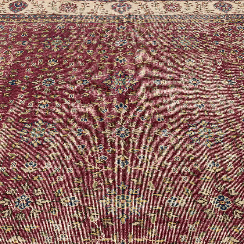 Alfombra Vintage Turca Anudada a Mano - 210 cm x 310 cm - K0073103
