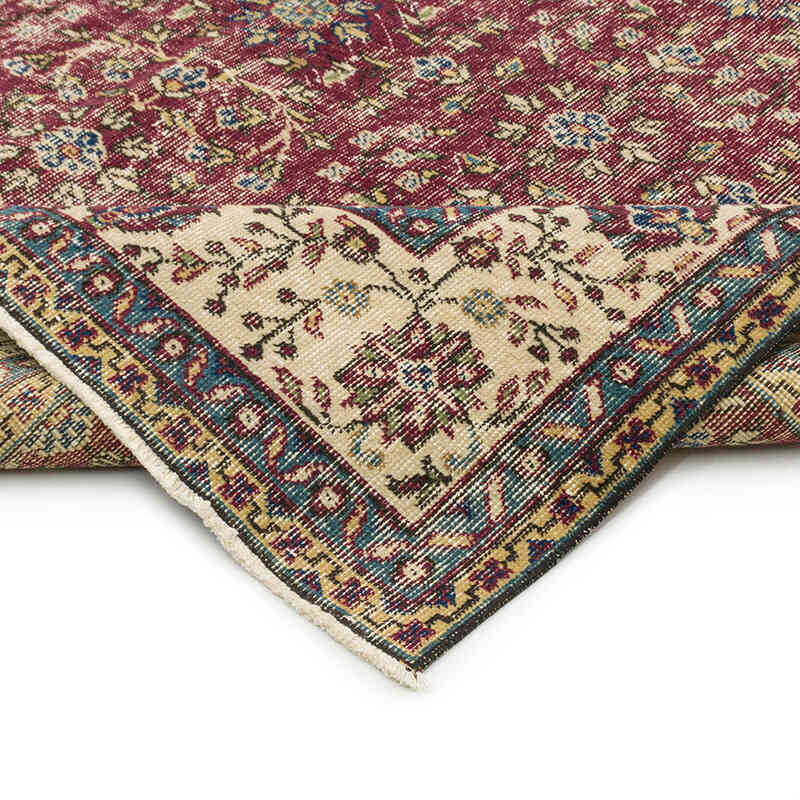 Alfombra Vintage Turca Anudada a Mano - 210 cm x 310 cm - K0073103