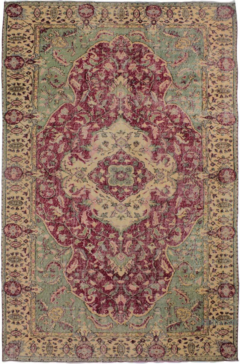 Alfombra Vintage Turca Anudada a Mano - 181 cm x 281 cm - K0073108