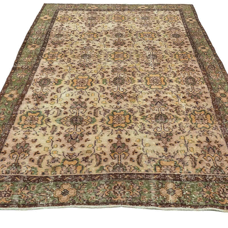 Alfombra Vintage Turca Anudada a Mano - 170 cm x 276 cm - K0073109