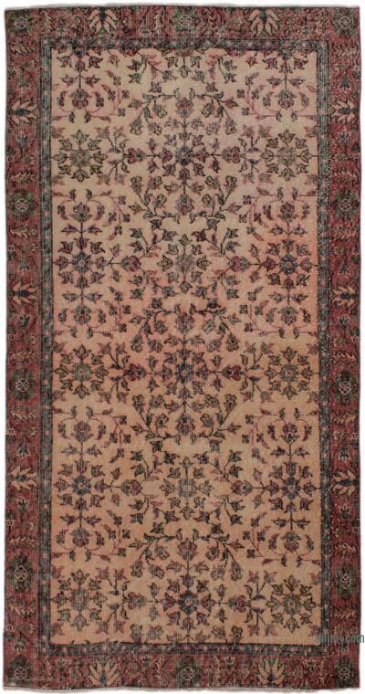 Alfombra Vintage Turca Anudada a Mano - 107 cm x 207 cm