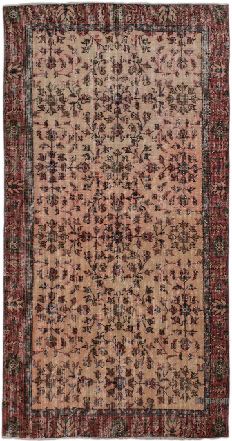 El Dokuma Vintage Halı - 107 cm x 207 cm - K0073113