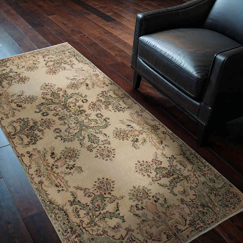 Vintage Turkish Hand-Knotted Rug - 3' 5" x 6' 7" (41" x 79") - K0073116
