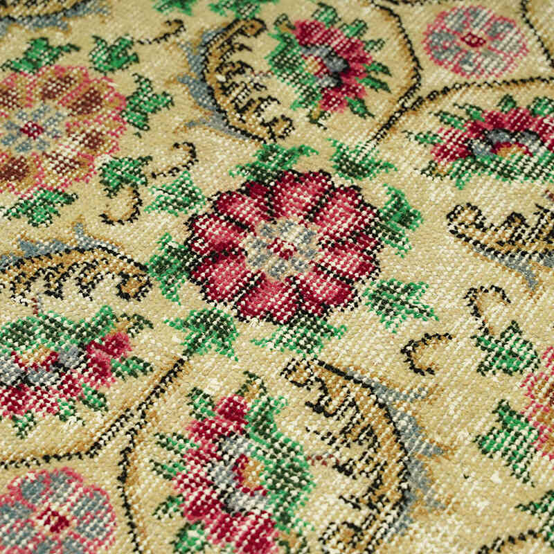 El Dokuma Vintage Halı - 114 cm x 206 cm - K0073119