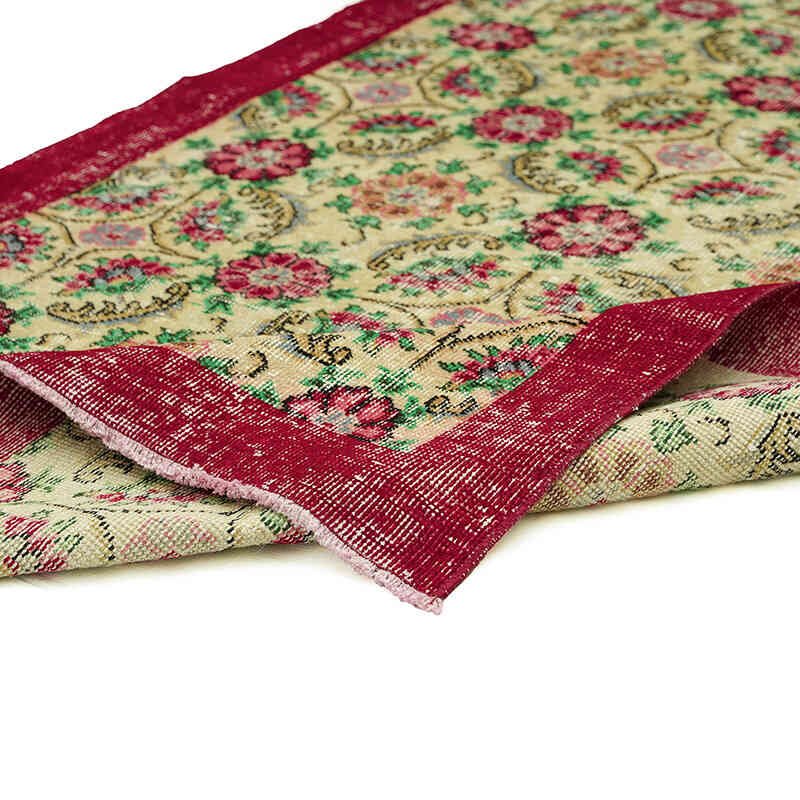 El Dokuma Vintage Halı - 114 cm x 206 cm - K0073119