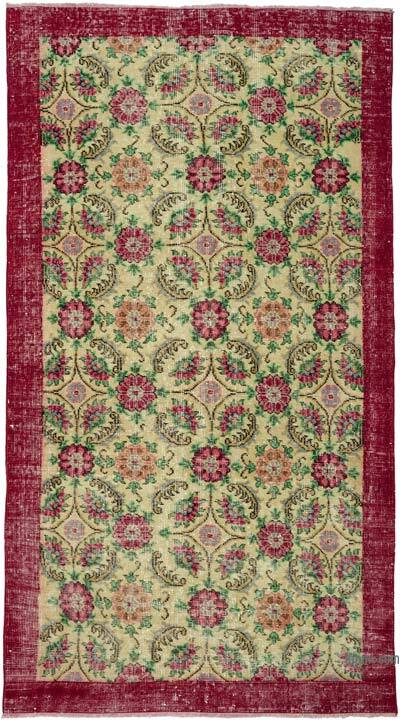 El Dokuma Vintage Halı - 114 cm x 206 cm