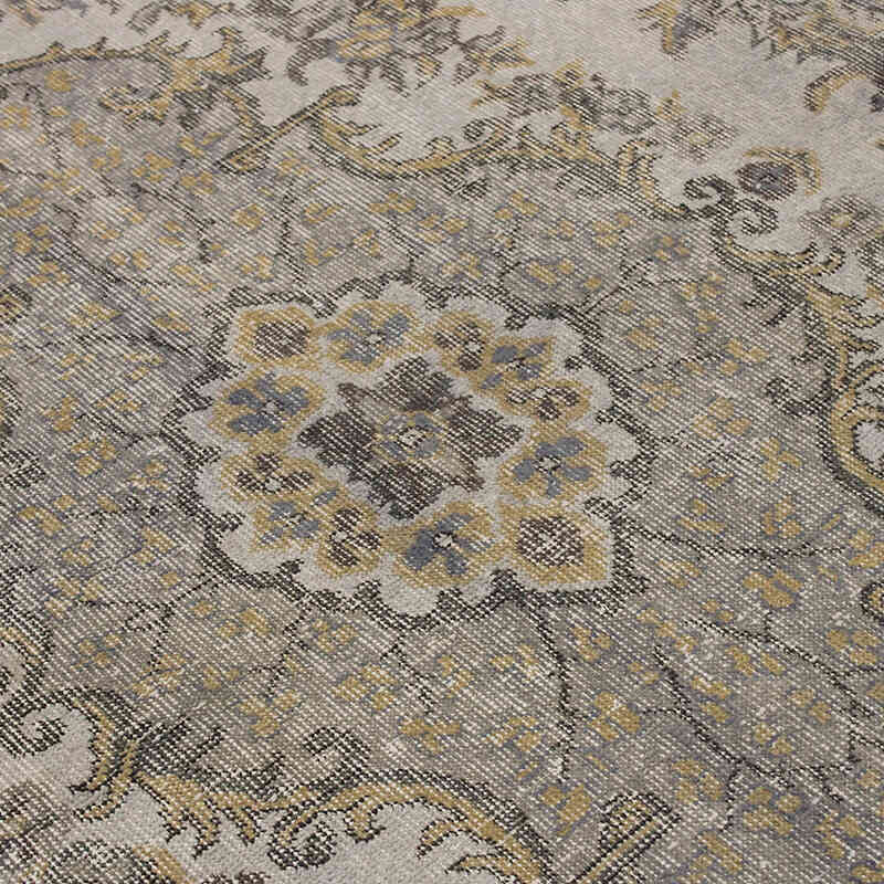 Over-dyed Vintage Hand-Knotted Turkish Rug - 6' 8" x 10' 7" (80" x 127") - K0073136