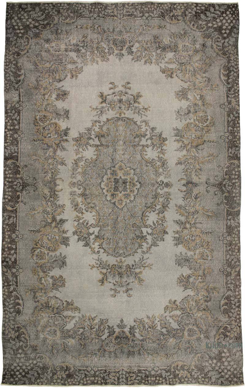 Over-dyed Vintage Hand-Knotted Turkish Rug - 6' 8" x 10' 7" (80" x 127") - K0073136