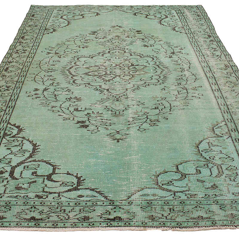 Boyalı El Dokuma Vintage Halı - 177 cm x 265 cm - K0073141