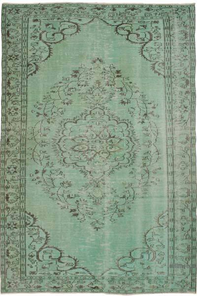 Over-dyed Vintage Hand-Knotted Turkish Rug - 5' 10" x 8' 8" (70" x 104")
