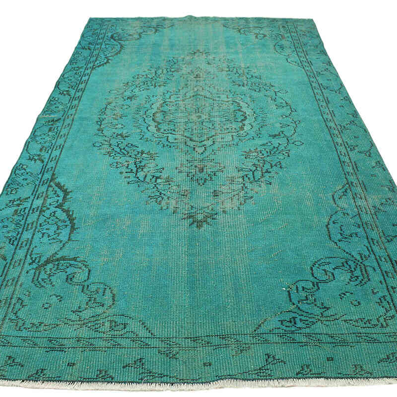 Boyalı El Dokuma Vintage Halı - 163 cm x 293 cm - K0073143