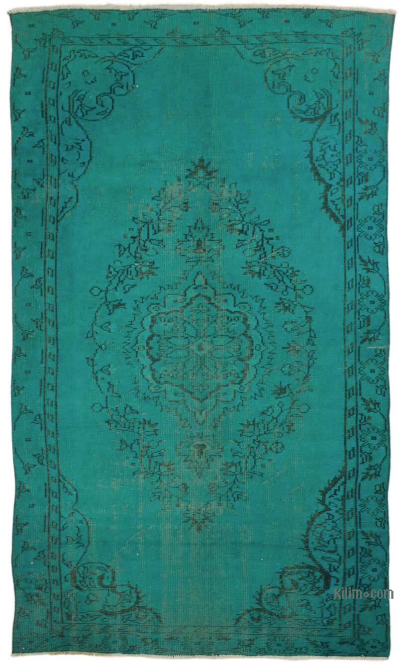 Boyalı El Dokuma Vintage Halı - 163 cm x 293 cm - K0073143
