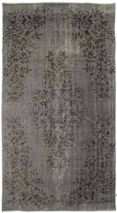 Over-dyed Vintage Hand-Knotted Turkish Rug - 4' 11" x 9'  (59" x 108")