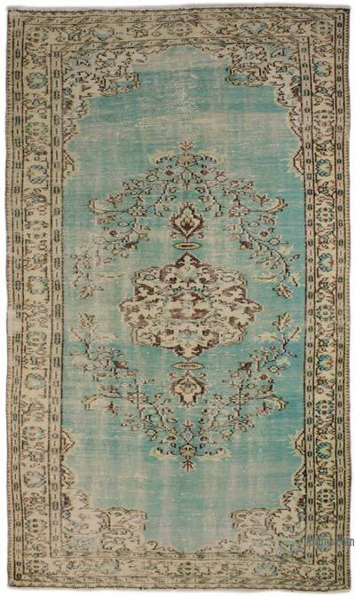 Alfombra Vintage Turca Anudada a Mano - 161 cm x 272 cm