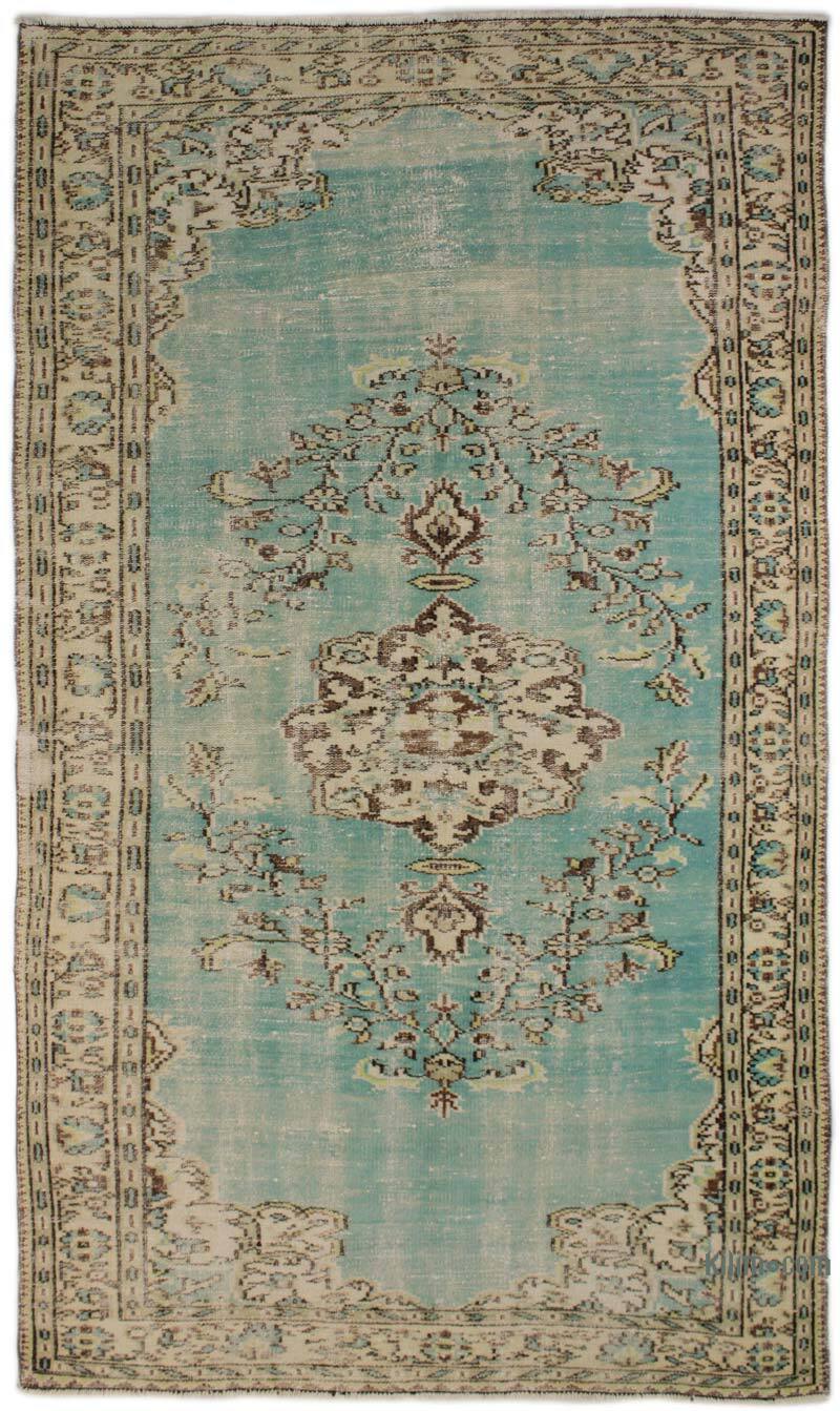 Alfombra Vintage Turca Anudada a Mano - 161 cm x 272 cm - K0073148