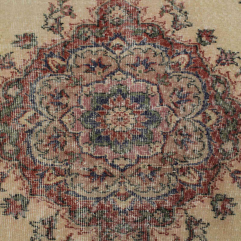 Alfombra Vintage Turca Anudada a Mano - 127 cm x 230 cm - K0073149