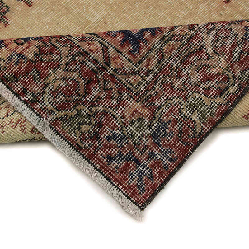 Alfombra Vintage Turca Anudada a Mano - 127 cm x 230 cm - K0073149