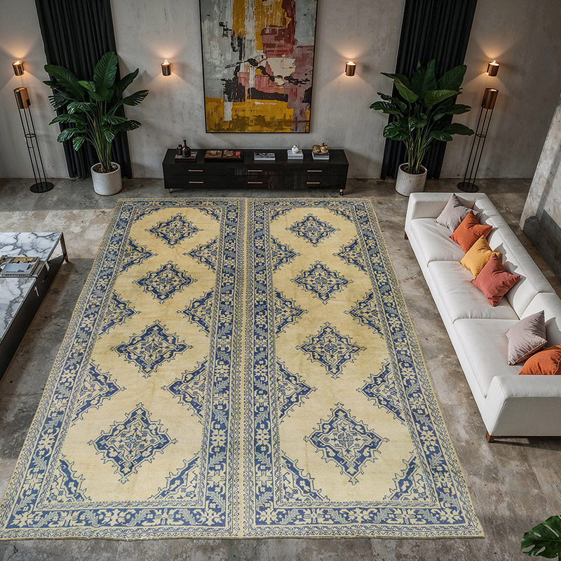 Alfombra Vintage Turca Anudada a Mano - 330 cm x 450 cm - K0073171