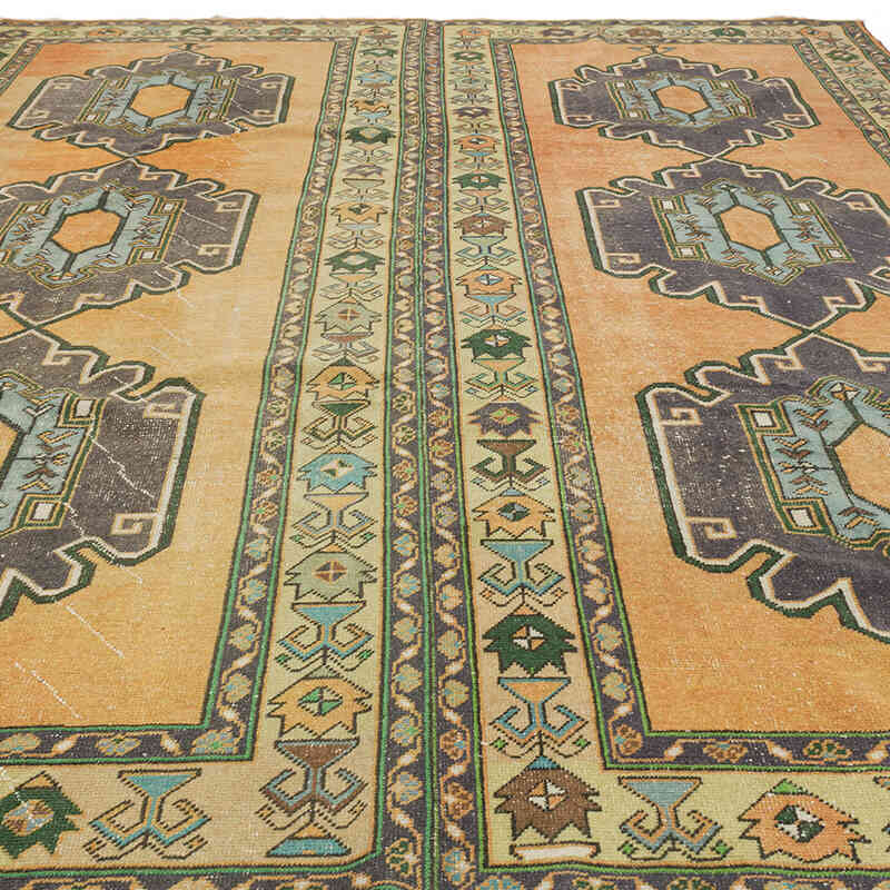 Vintage Turkish Hand-Knotted Rug - 9' 2" x 11' 7" (110" x 139") - K0073175