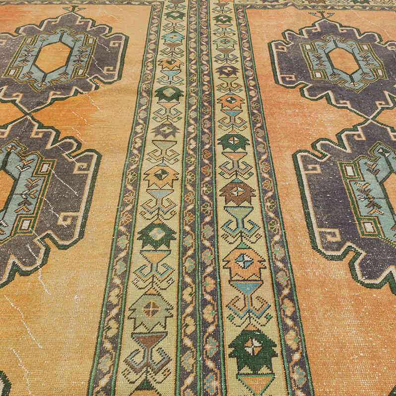 Vintage Turkish Hand-Knotted Rug - 9' 2" x 11' 7" (110" x 139") - K0073175