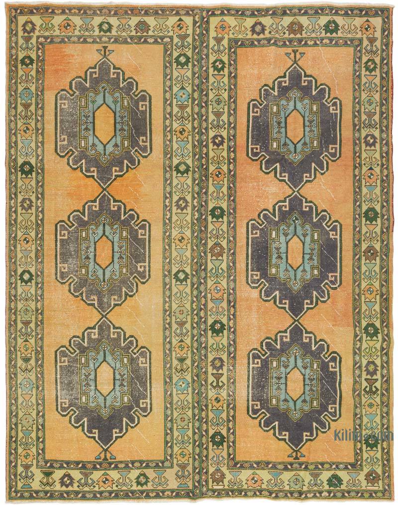 Vintage Turkish Hand-Knotted Rug - 9' 2" x 11' 7" (110" x 139") - K0073175