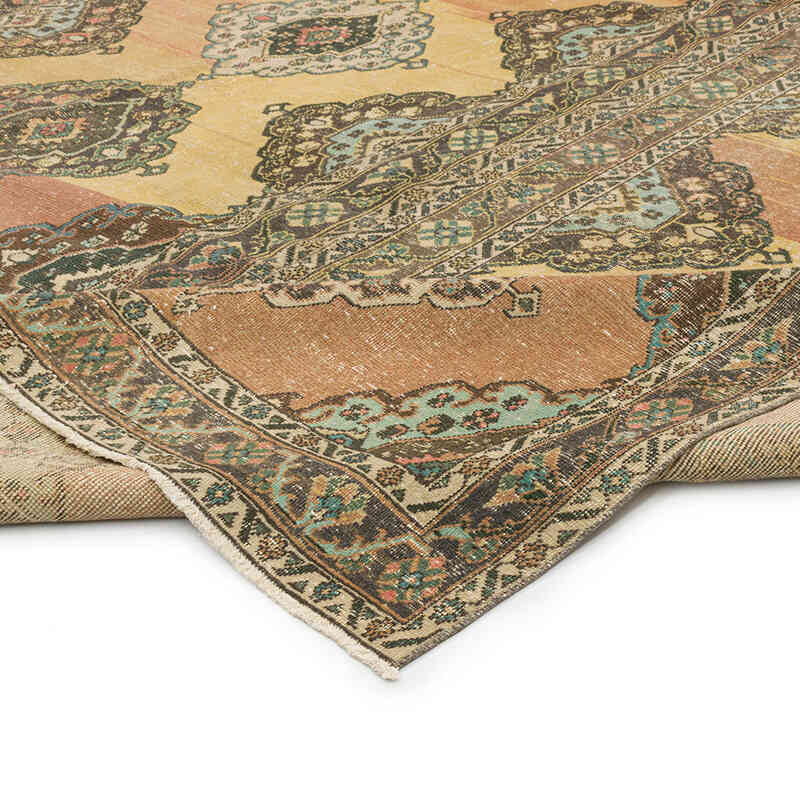 Alfombra Vintage Turca Anudada a Mano - 291 cm x 400 cm - K0073177