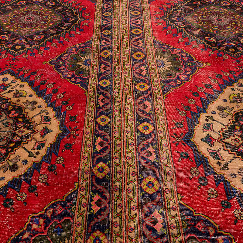 Vintage Turkish Hand-Knotted Rug - 9' 5" x 13' 4" (113" x 160") - K0073178