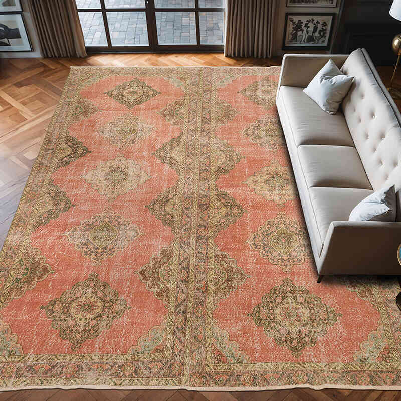 Vintage Turkish Hand-Knotted Rug - 9' 6" x 12' 6" (114" x 150") - K0073181